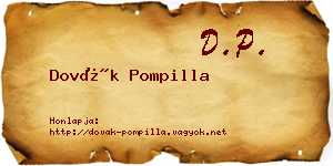 Dovák Pompilla névjegykártya